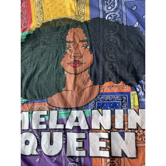 On Fire Women Size 3X Patchwork Melanin Queen Well Loved Printed - Picture 2 of 16